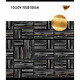 Зошит Yes А5 Black Abstract 24 аркушів клітка 5 дизайнів (765223)