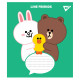 Зошит Yes А5 Line Friends 12 аркушів, клітинка (766191)