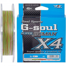 Шнур YGK Super Jig Man X4 200m Multi Color 1.0/0.165mm 18lb (5545.00.54)