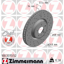 Гальмівний диск ZIMMERMANN 100.3373.52