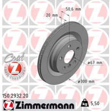 Гальмівний диск ZIMMERMANN 150.2932.20