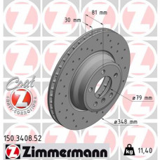 Гальмівний диск ZIMMERMANN 150.3408.52