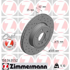 Гальмівний диск ZIMMERMANN 150.3431.52