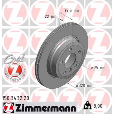 Гальмівний диск ZIMMERMANN 150.3432.20