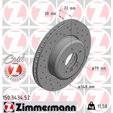 Гальмівний диск ZIMMERMANN 150.3434.52