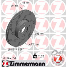 Гальмівний диск ZIMMERMANN 150.3447.54