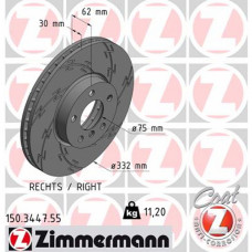 Гальмівний диск ZIMMERMANN 150.3447.55