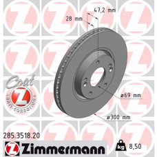 Гальмівний диск ZIMMERMANN 285.3518.20