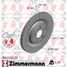 Гальмівний диск ZIMMERMANN 290.2265.20