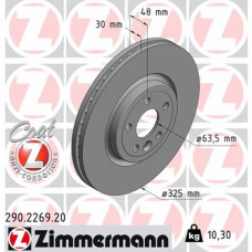 Гальмівний диск ZIMMERMANN 290.2269.20