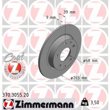 Гальмівний диск ZIMMERMANN 370.3055.20