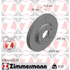 Гальмівний диск ZIMMERMANN 370.4403.20