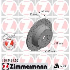 Гальмівний диск ZIMMERMANN 430.1467.52