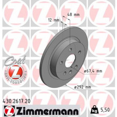 Гальмівний диск ZIMMERMANN 430.2617.20