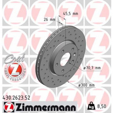 Гальмівний диск ZIMMERMANN 430.2623.52