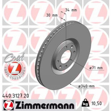 Гальмівний диск ZIMMERMANN 440.3127.20