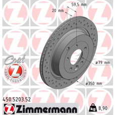 Гальмівний диск ZIMMERMANN 450.5203.52