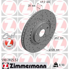 Гальмівний диск ZIMMERMANN 590.2825.52