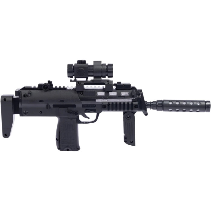 Іграшкова зброя ZIPP Toys Автомат світло-звуковий HK MP7 Чорний (810B)