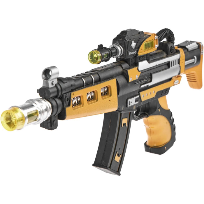 Іграшкова зброя ZIPP Toys Автомат світло-звуковий Зброя майбутнього Жовтий (819)