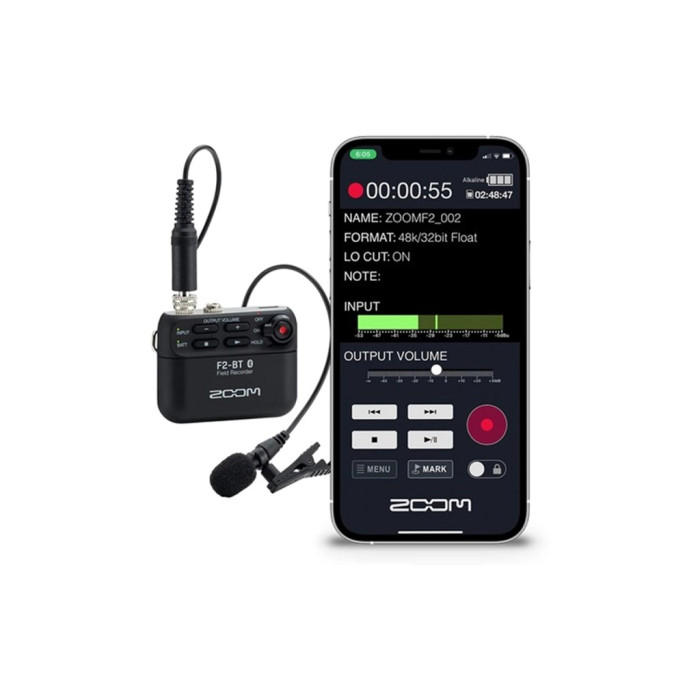 Цифровий диктофон Zoom F2-BT Black цифрова портативна студія (287179)