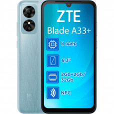 Мобільний телефон ZTE Blade A33+ 2/32GB Blue